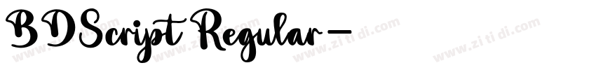 BDScript Regular字体转换 BDScript Regular字体转换